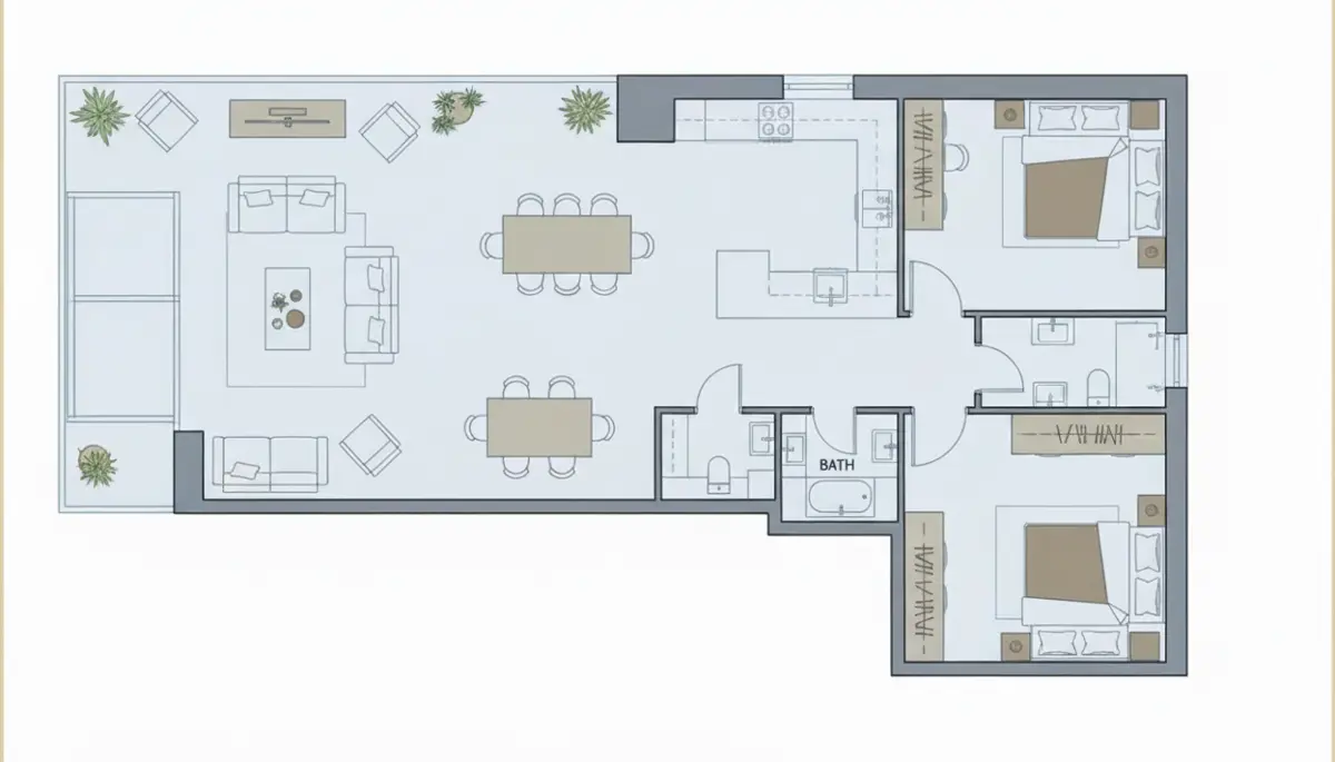 Town House floor plan